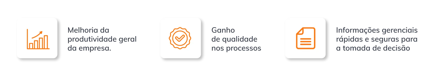 Os principais resultados depois da implementa��o do software 