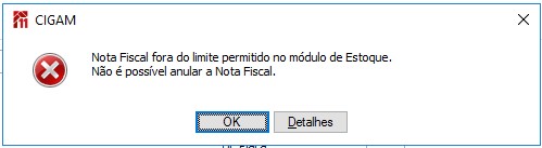 Mensagem Anular NFS