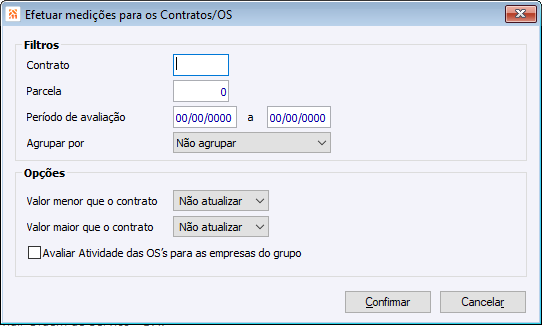 Efetuar mediações para os Contratos/OS