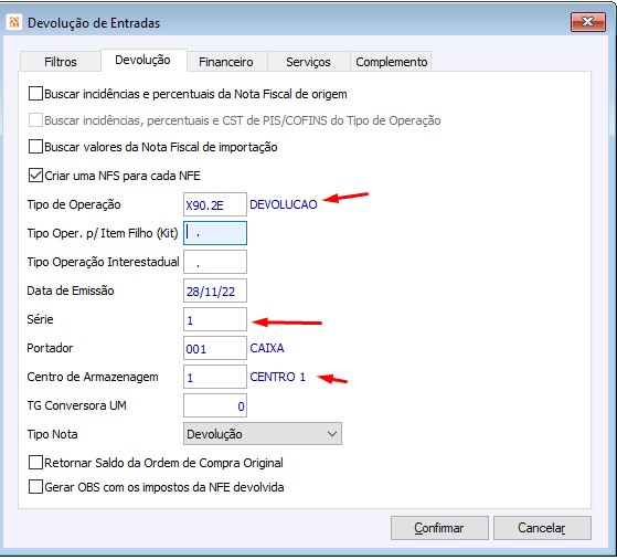 Nota de Entrada