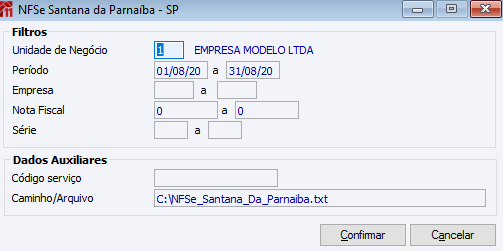 NFSe Santana de Parnaíba - SP