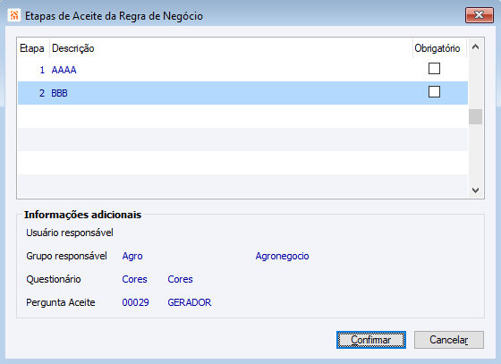 Etapas Aceite