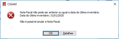 Mensagem Anular NFS