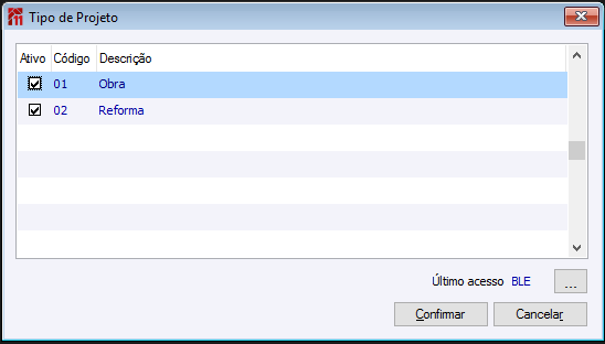 TipoProjeto