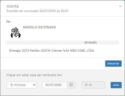 Alerta Multiendereçamento