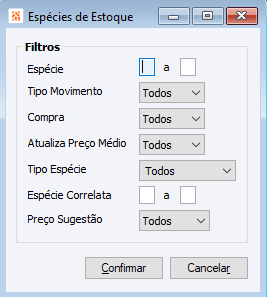 EspecieEstoque