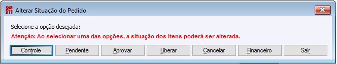 Pedido Botão Situação
