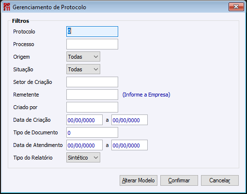 Relatório Gerenciamento de Protocolo
