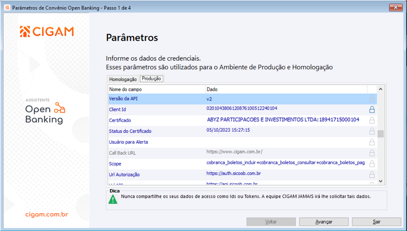 Arquivo:Passo 1 Parametros SICOOB.png