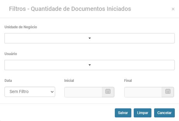 Documentos Iniciados