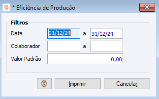 Eficiência de Produção