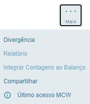 Botão Mais Opções Divergência