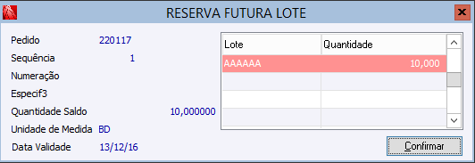 Reserva Futura Integrada entre Unidades de Negócio 73