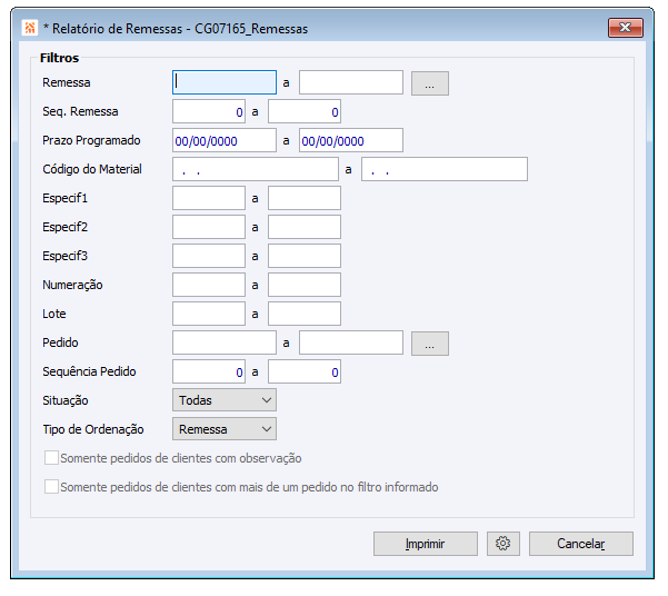 Relatório de Remessas - CGO7165_Remessas
