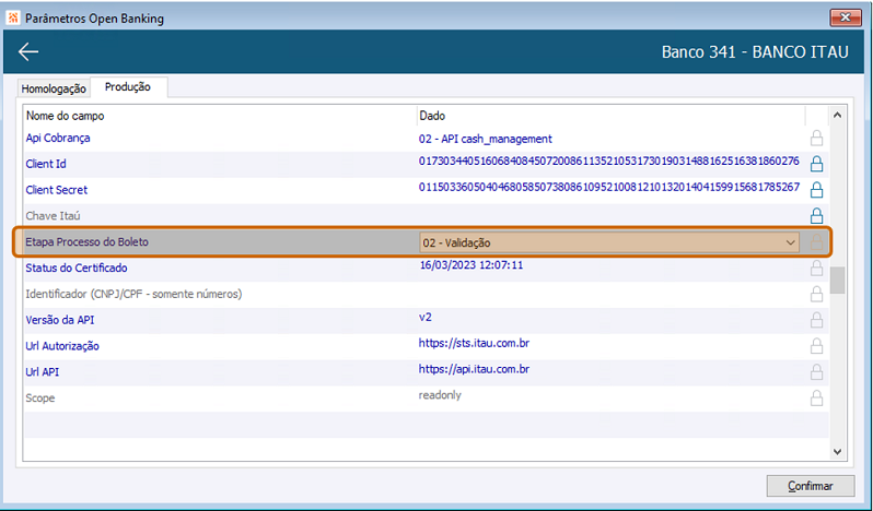 Arquivo:Botao Credenciais Parametros Open Banking Itau.png