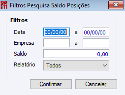 Saldo Posições