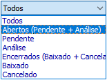 Seleção das situações dos protocolos