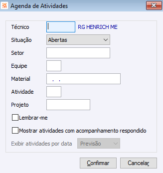 Agenda Atividades