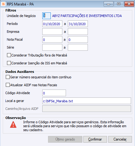 RPS Marabá - PA