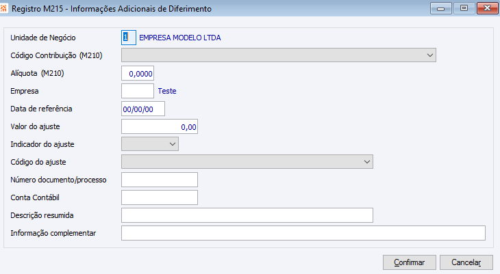 Registro M215