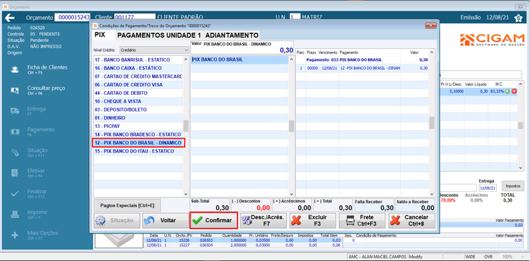 12_PÌX_Banco_Brasil_Dinamico_Confirmar