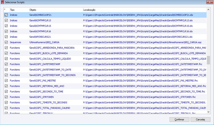 Atualiza Scripts