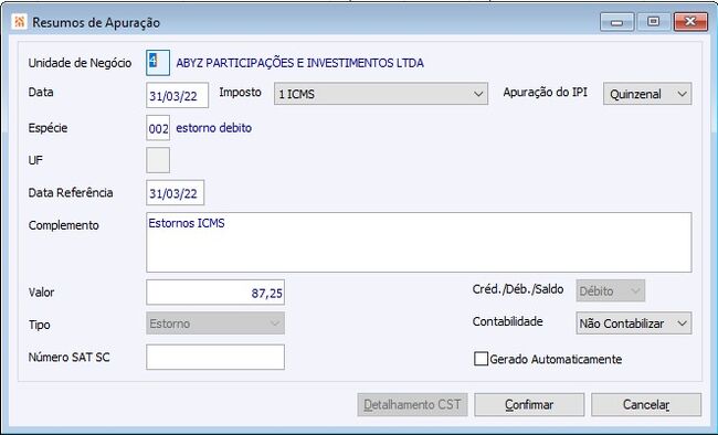 CM NF ESTORNO BA1