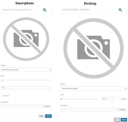 Configurações Leitor Portal Varejo