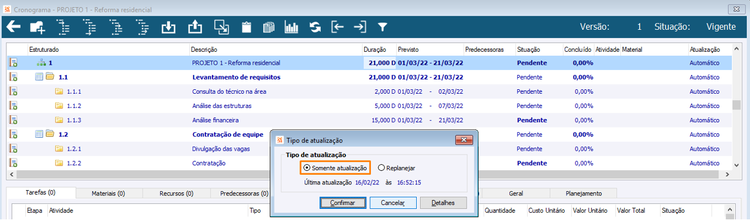 Cronograma de Projetos