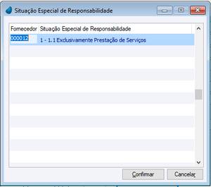 Situação Especial de Responsabilidade