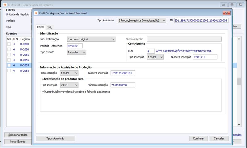 Arquivo:EFD REINF Importar dados R2055e.png