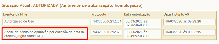 Eventos Apuração IBS e CBS 43