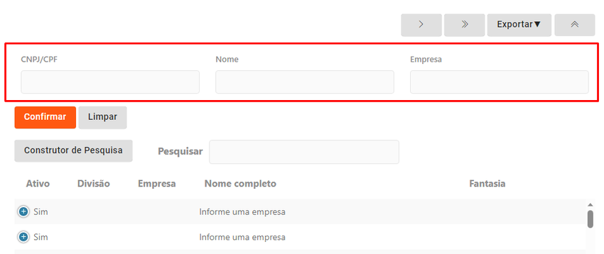 Filtros Habilitados