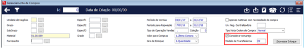 Gerenciamento de Compras