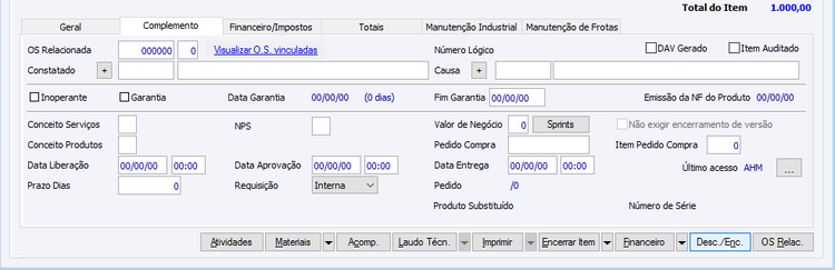 Guia Complemento - Item OS