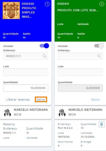 Menu ME Gerenciamento de Documentos Card Salvo