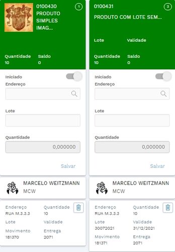 Menu ME Gerenciamento de Documentos Entrega Gerada