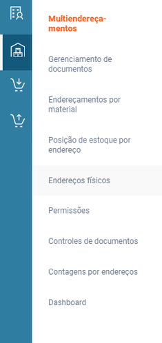 Menu ME Posição de Estoque por Endereço