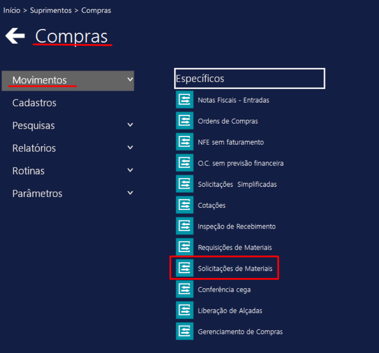 Menu_Suprimentos_Solicitacao_Materiais