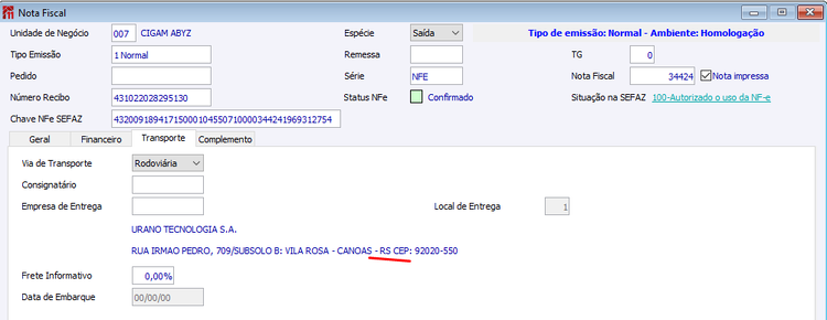NFe 4.0 13