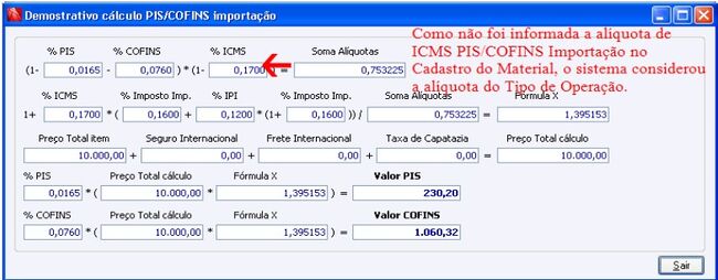 Notas Fiscais de Importação