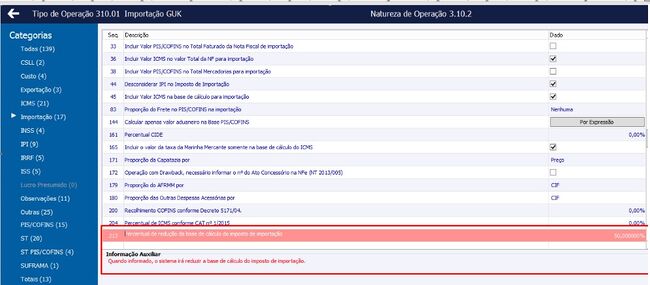 Notas Fiscais de Importação