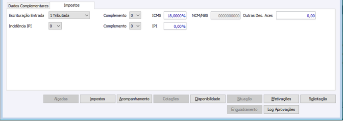 Item OC Impostos