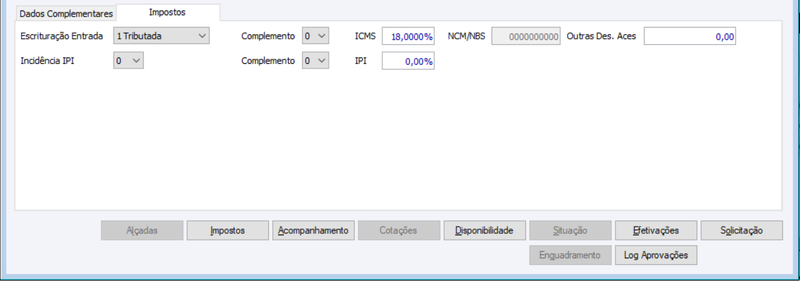 Item OC Impostos