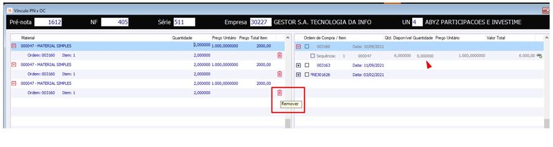 Quantidade extra