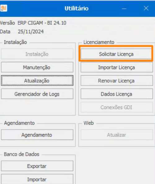 passo a passo instalação BI CIGAM27