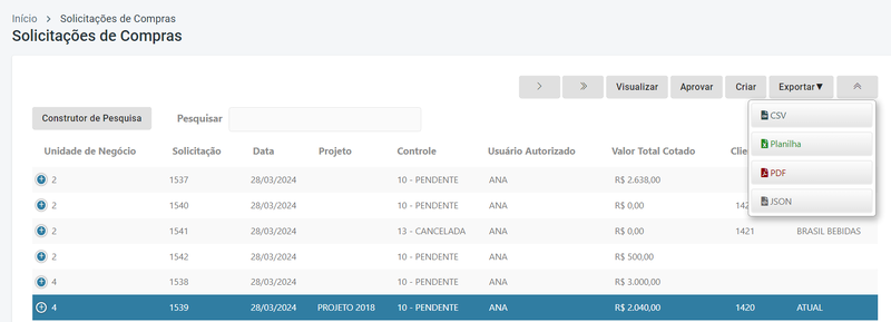 Arquivo:Portal Compras Solicitação Exportar .png