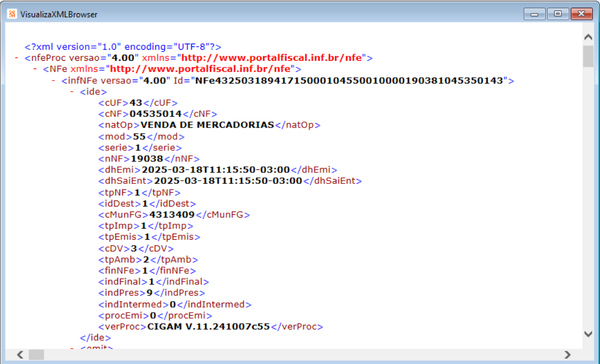 Pré Nota XML