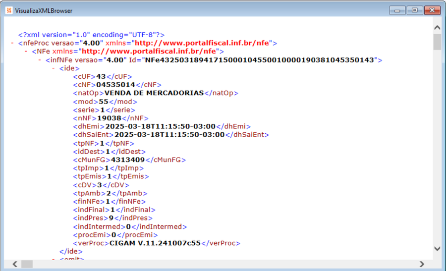 Pré Nota XML