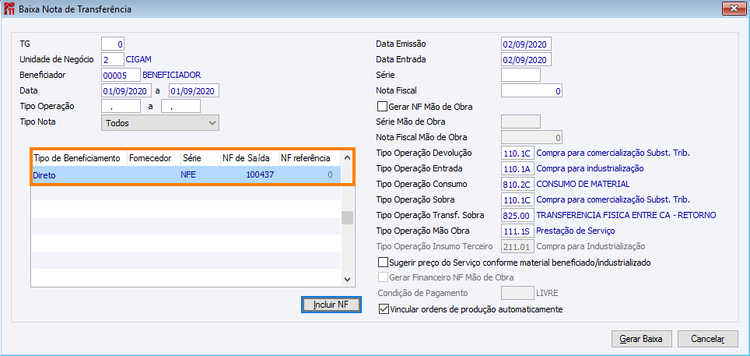 Notas Filtradas
